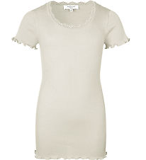 Rosemunde T-shirt - Silke/Bomuld - Noos - New White