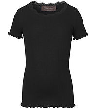 Rosemunde T-shirt - Silke/Bomuld - Noos - Sort