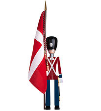 Kay Bojesen Træfigur - Fanebærer - Mellem - Rød/Blå/Hvid