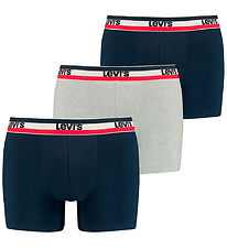 Levis Boxershorts - 3-pak - Navy/Grey Melange