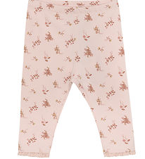 En Fant Leggings - AOP - Peach Whip m. Blomster