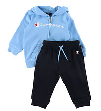 Champion Sweatsæt - Full Zip - Alaskan Blue