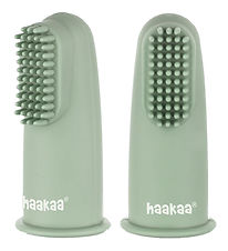 Haakaa Fingertandbørste - 2-pak - Pea Green