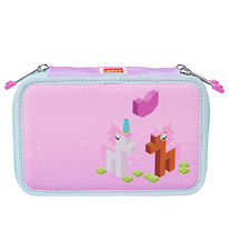 LEGO® Iconic Sparkle Penalhus m. Indhold - Pink/Blå m. Print