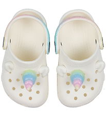 Crocs Sandaler - Classic Rainbow Unicorn Clog T - Chalk