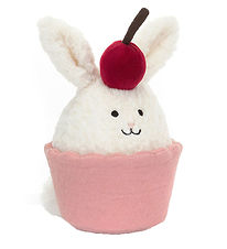 Jellycat Bamse - 14x10 cm - Dainty Dessert Bunny Cupcake