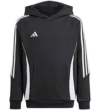 adidas Performance Httetrje - Tiro24 SWHOODY - Sort/Hvid