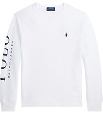 Polo Ralph Lauren Sweatshirt - Hvid m. Navy