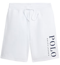 Polo Ralph Lauren Sweatshorts - Hvid m. Navy