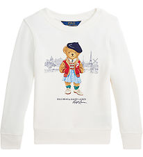 Polo Ralph Lauren Sweatshirt - Deckwash White m. Bamse