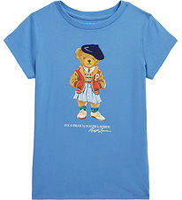 Polo Ralph Lauren T-shirt - New England Blue m. Bamse