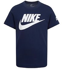 Nike T-shirt - Mrkebl/Hvid