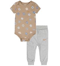 Nike Sæt - Bukser/Body k/æ - Grey Heather