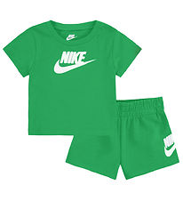 Nike Shortssæt - T-shirt/Shorts - Stadium Green