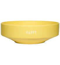 Design Letters Skål - Large - Favorite - Happy - Gul