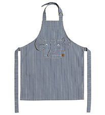 OYOY Forklæde - Denim - Elephant - Blå m. Striber