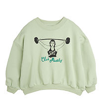 Mini Rodini Sweatshirt - Club Muscles - Grøn