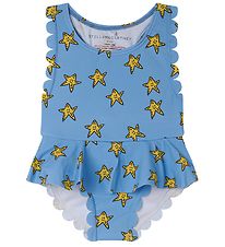 Stella McCartney Kids Badedragt - UV50+ - Bl/Gul m. Sstjerner