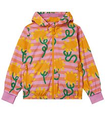 Stella McCartney Kids Jakke - Rosa/Orangestribet m. Solsikker