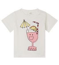 Stella McCartney Kids T-shirt - Hvid m. Drink