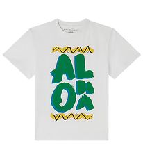Stella McCartney Kids T-shirt - Hvid/Grøn m. Print