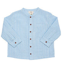 Copenhagen Colors Skjorte - Sky Blue/Cream Stripe
