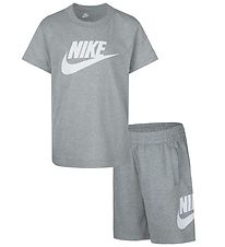 Nike Shortssæt - Shorts/T-shirt - Dark Grey Heather