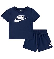Nike Shortssæt - Shorts/T-shirt - Midnight Navy