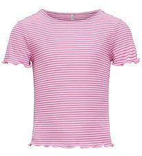 Kids Only T-shirt - Rib - KogWilma - Begonia Pink Stripes