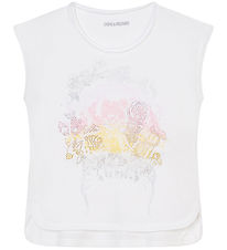 Zadig & Voltaire T-shirt - Angel - Hvid m. Print/Similisten