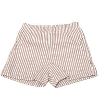 Joha Shorts - Stvet Lilla/Hvid Stibet