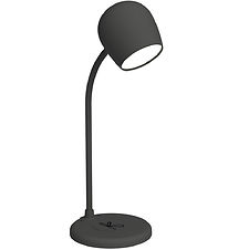 Kreafunk Lampe m. Oplader + Højtaler - Ellie - Sort