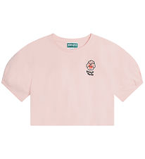 Kenzo T-shirt - Veiled Pink m. Blomst