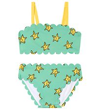 Stella McCartney Kids Bikini - UV50+ - Grøn m. Søstjerner