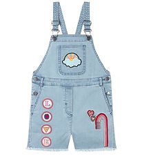 Stella McCartney Kids Smkbukser - Denim - Lysebl m. Patches