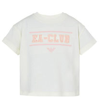 Emporio Armani T-shirt - Hvid m. Rosa