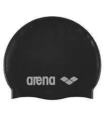 Arena Badehtte - Classic Silicone - Black/Silver