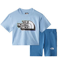 The North Face  Shortssæt - T-shirt/Cykelshorts - Steel Blue/Ind