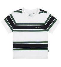 BOSS T-shirt - Hvid/Grøn