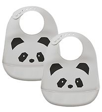 Liewood Hagesmkke - Silikone - 2-pak - Tilda - Panda Dumbo Grey