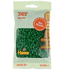 Hama Bio Midi Perler - 1000 stk. - 10 Grøn