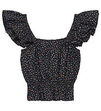 Designers Remix Top - Serena Flare - Navy/Mini Flower