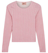 Designers Remix Bluse - Jenna Slim - Pink/Logo Print