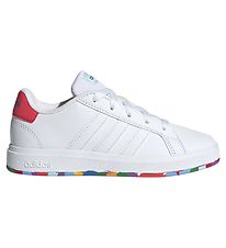 adidas Performance Sko - GRAND COURT 2.0 K - Hvid/Rd