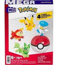MEGA Pokémonfigur - 79 Dele - Paldea Region Team - 4 Figurer