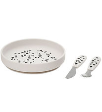 Elodie Details Spisesæt - Silikone - 3 dele - Dalmatian Dots