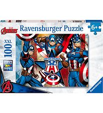 Ravensburger Puslespil - 100 Brikker - Marvel Captain America