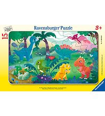 Ravenburger Puslespil - 15 Brikker - Baby Dinosaur Friends
