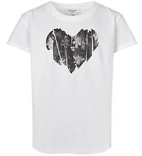 Rosemunde T-Shirt - Grey Heart Print