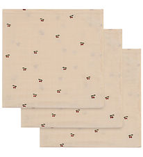 Konges Sløjd Stofbleer - 65x65 cm - 3-pak - Cherry
